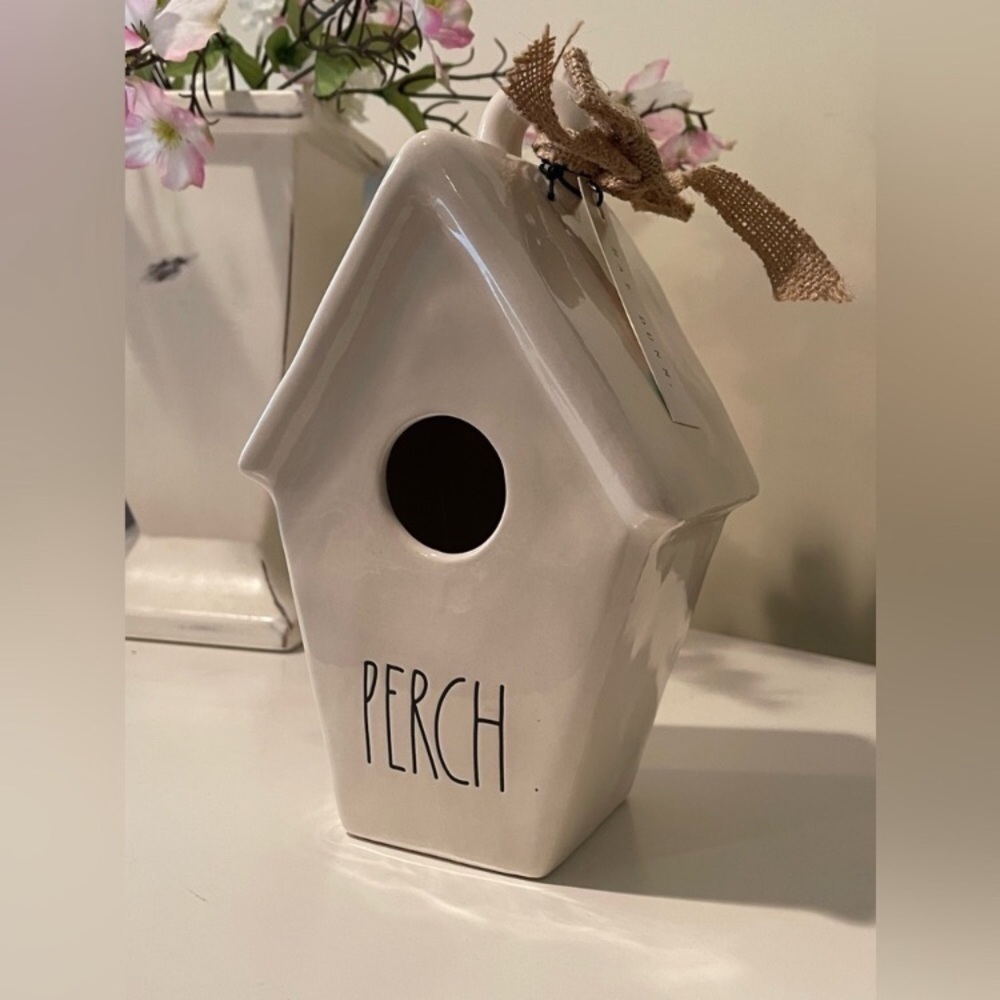 NWT, Rae Dunn “Perch” Ceramic Bird House.
